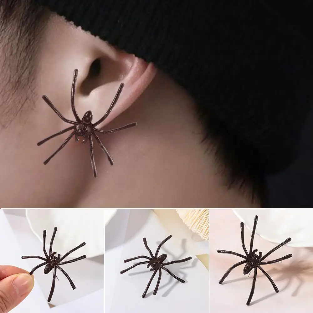 Gift Personality Giant Spider Earrings Earstuds Spider Lover Spider Earstuds Goth Fashionista Funny Earstuds