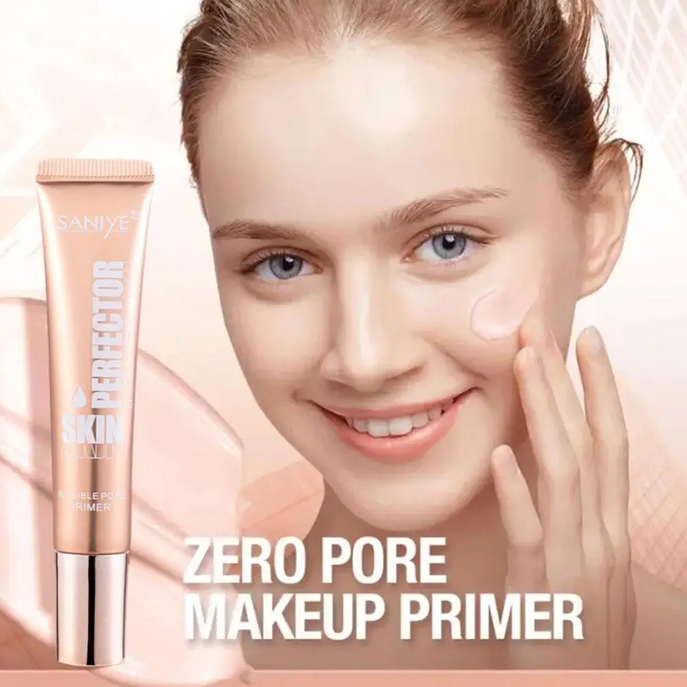 Base de Maquiagem Invisible Pore Primer, Creme Primer Facial, Pore Oil-Free, Base Cosmética Lisa, Acabamento, Luz, O2Q1