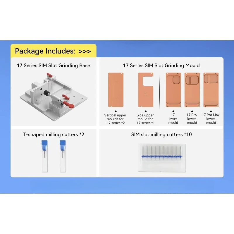 EM03 Metal Grinding Mould For Phone Mainboard Touch IC Card Slot Chip Rear Camera Ring Disassembly Repair Accessory
