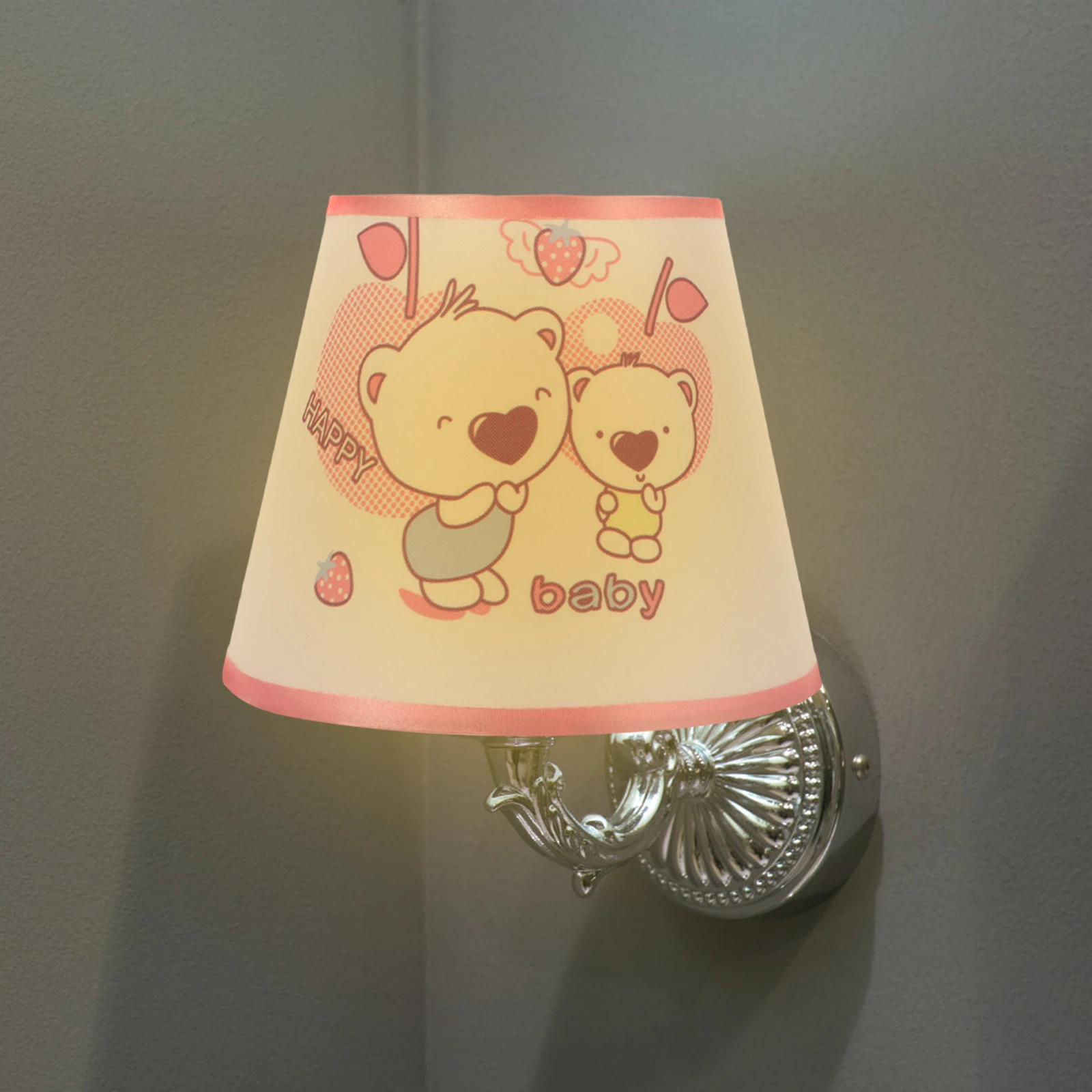 

Fabric Table Lamp Shade Decorative Replacement Cloth Lampshade Soft Warm Light Cover for Desk Bedroom Living Room