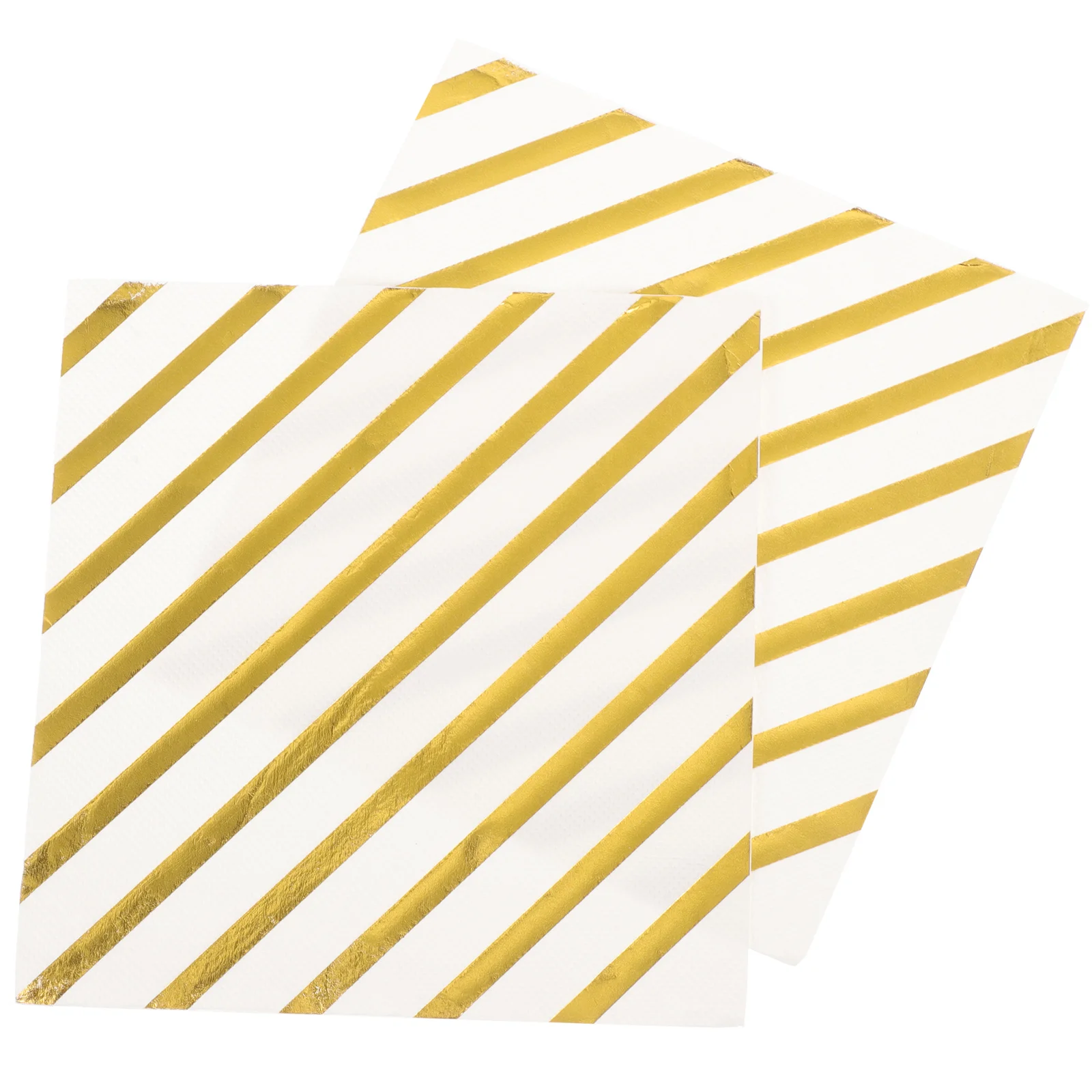 40 Sheets Gold Foil Paper Napkin Tissue Durable for Wedding Banquet Party Dinner Cocktail Snack Supplies Paper Napkin