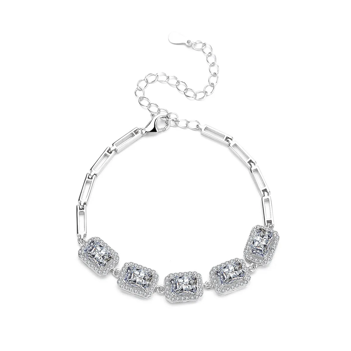 

Butterflykiss 4*6 мм, всего 4 карата, браслет из муассанита, пропуск бриллиантового теста, женский модный браслет из стерлингового серебра 925 пробы, подарочные ювелирные изделия