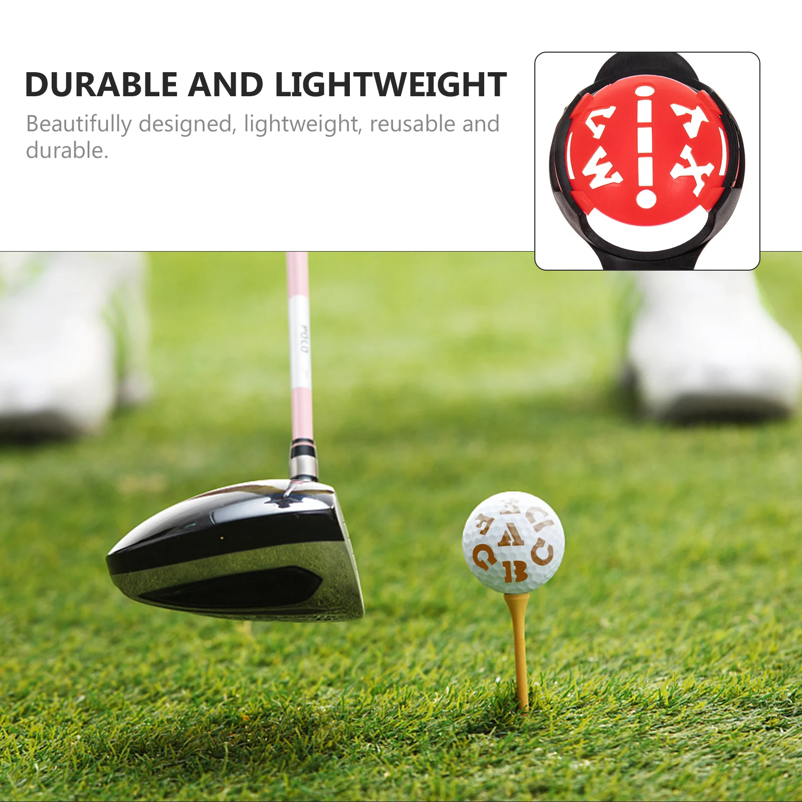 

1Set High Quality Golfs Line Marker ABS Golf Ball Marker Easy Marking Lightweight Portable Golf Ball Pattern Drawer Alignment
