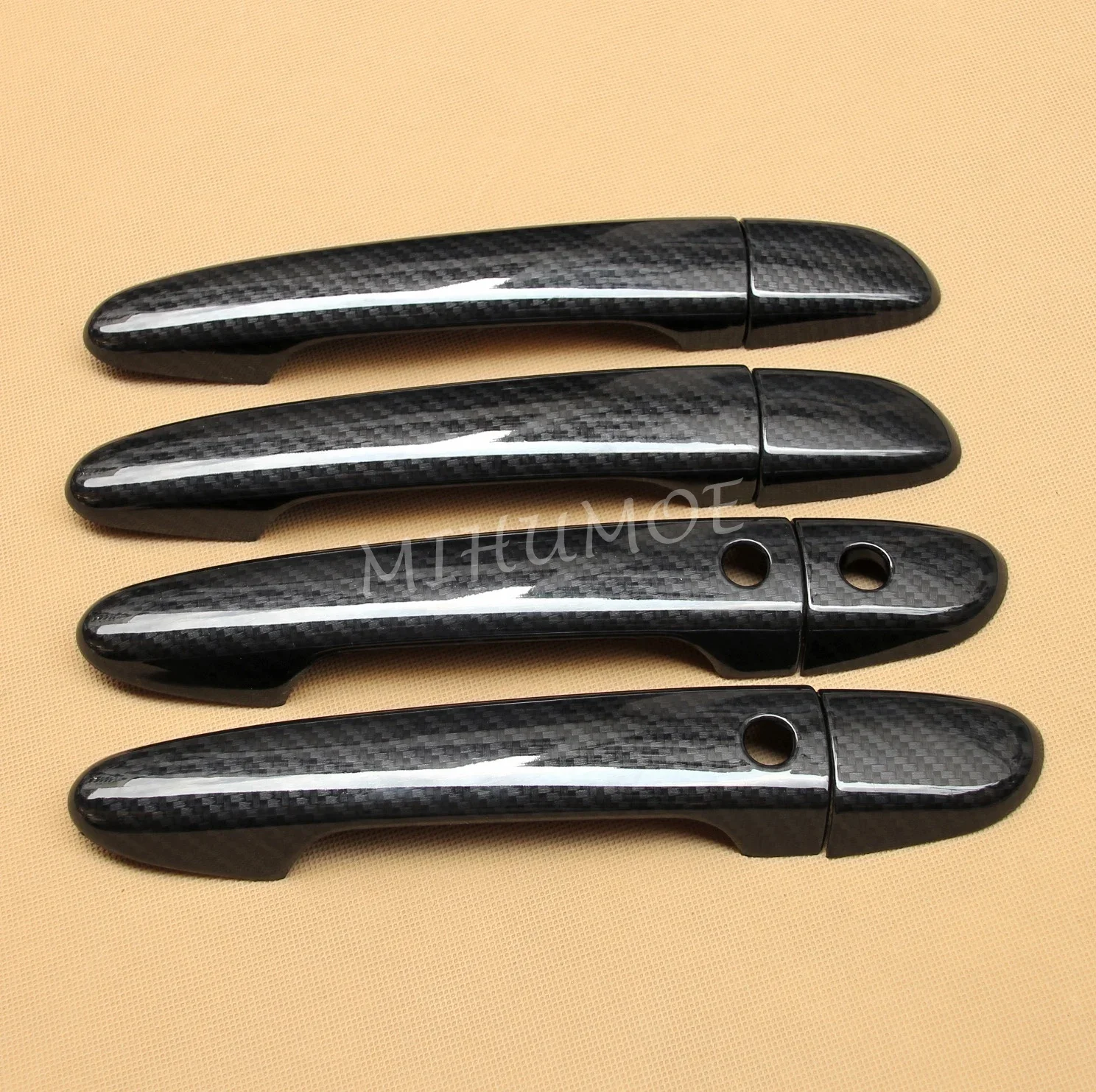 لمازدا 2 3 6 CX-3 CX-5 CX-9 CX3 CX5 CX9 2018-2025 8 قطعة البلاستيك الأسود بدون مفتاح مقبض الباب حامي غطاء