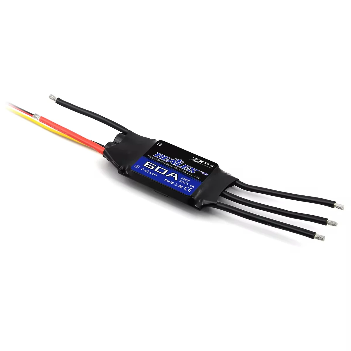 ZTW Beatles G2 32 bit ESC 20A 30A 40A 50A 60A 80A 100A 2-4S / 2-6S SBEC Brushless Speed Controller for RC Airplane Drone