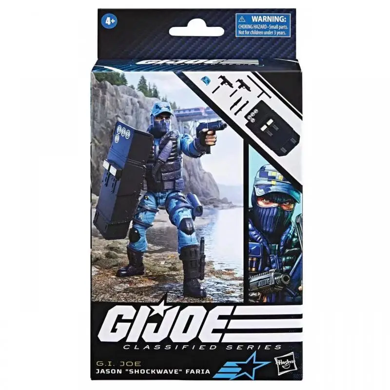 Hasbro classificados série figura de ação, GI JOE, Jason Shockwave Faria, modelo de brinquedo, ornamentos boneca, presentes, em estoque, original