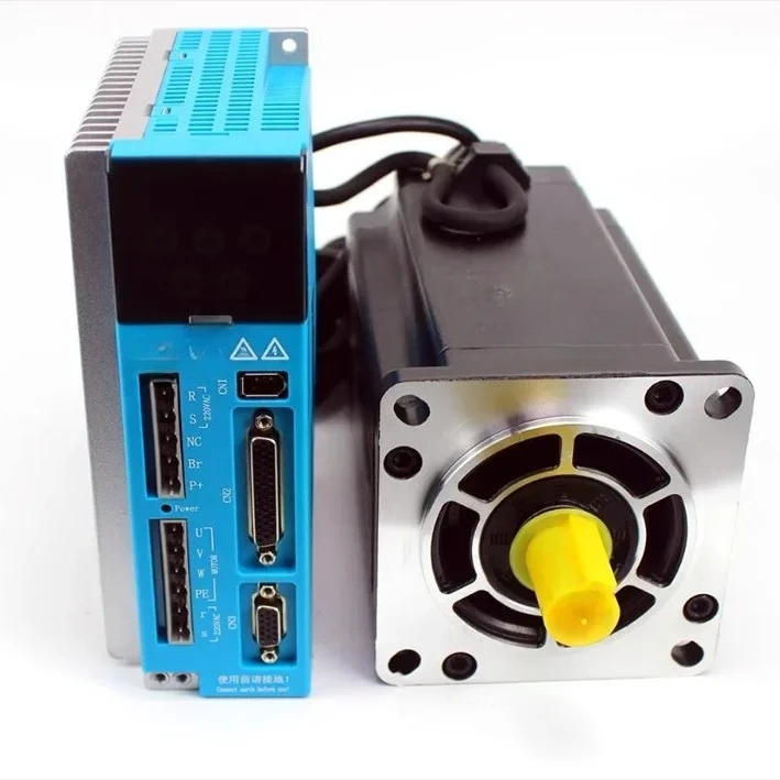 AC220V Nema34 12nm Closed Loop Stepper Motor 34 3phase Hybrid Servo Motor With Driver Kit LCDA2260E+LC86H3156 6A 3A