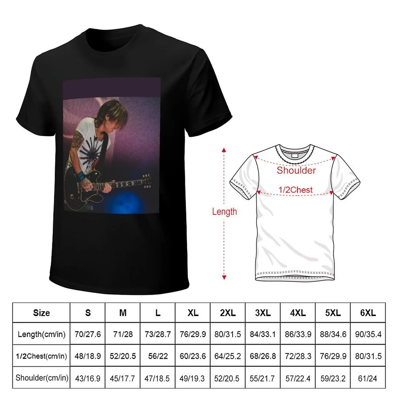 Keith Urban Photo Live in Concert T-Shirt Trendy Pattern T-Shirt for Men