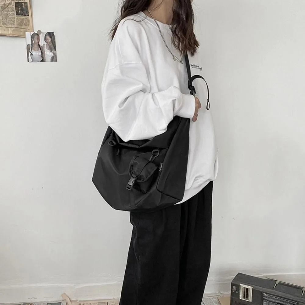 

Casual Oxford Cloth Crossbody Bag with Earphone Bag Fitness Large Capacity Sport Shoulder Bag Coin Purse Wallet Boys Bag Boys