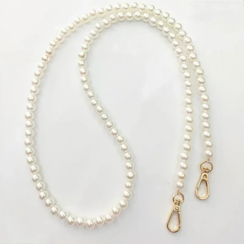 

100-130cm Pearl Wrap Chain Wrap Chain Hand held Pearl Jewelry 10mm Pearl Woven Wrap Strap Bag Parts Accessories