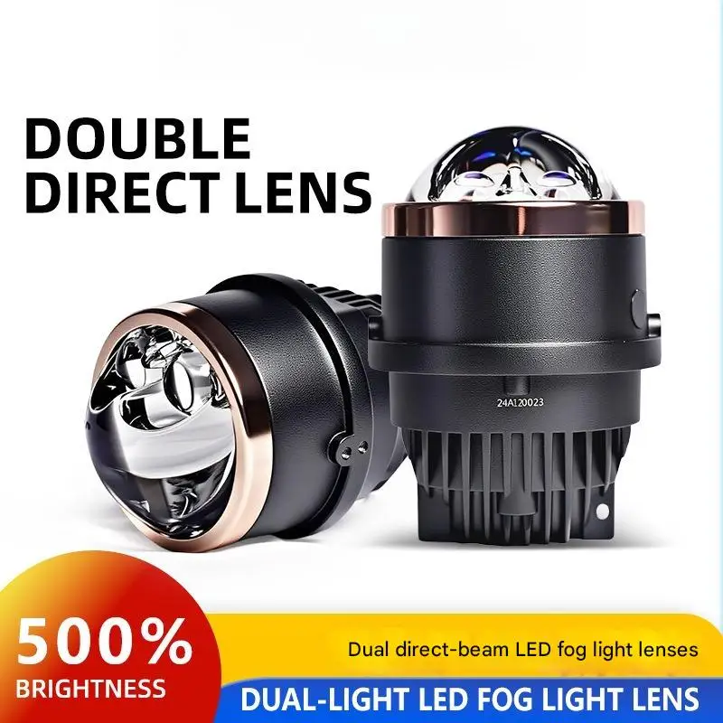 

3 Inch Car Fog Light Bi LED Projector with Halo Dual Direct Beam Laser Lens High Brightness Waterproof All