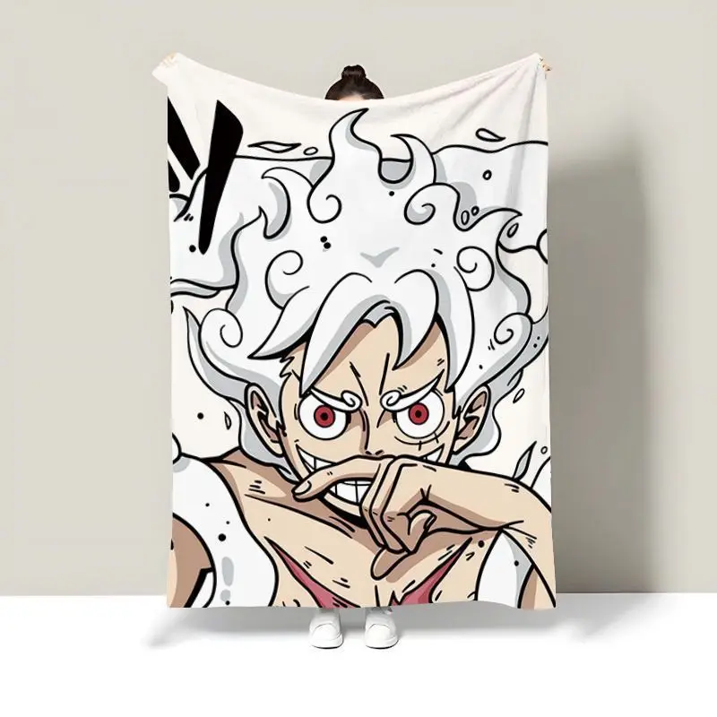 Animation One Piece Summer Air Conditioning Blanket Office Nap Blanket Car Cover Blanket Cartoon Monkey D. Luffy