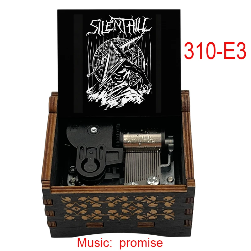 Silent Hill 2 Horror Survival Game Wooden Music Box Promise