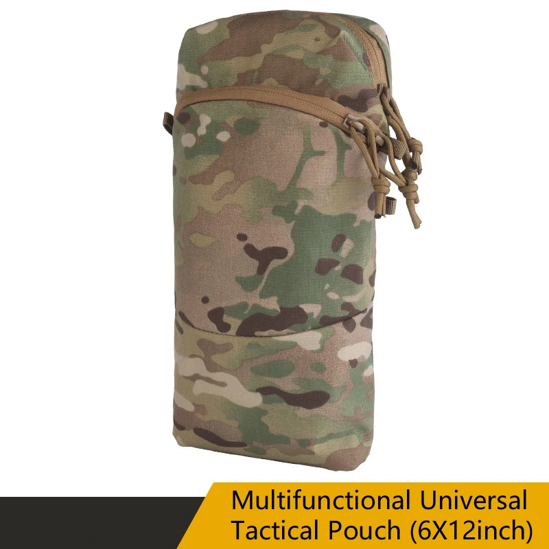 Multifunctional Universal Tactical Pouch (6X12inch)，Widely Applicable, Two Usage Methods, Equipped with Elastic Rope