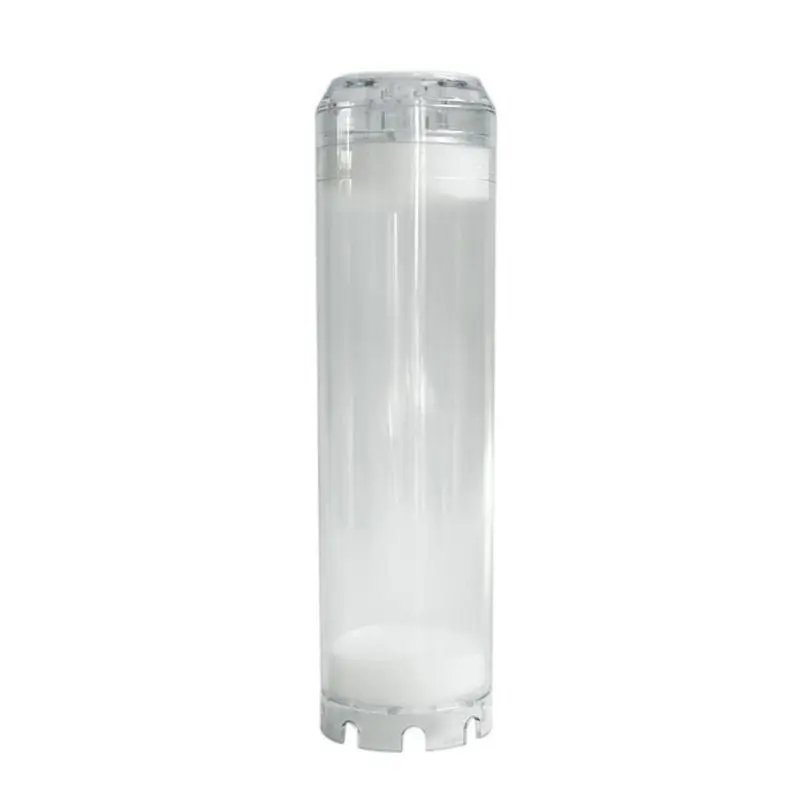 AEE3-3X 10-Inch Reusable Empty Clear Cartridge Water Filter Housing Various Media Refillable
