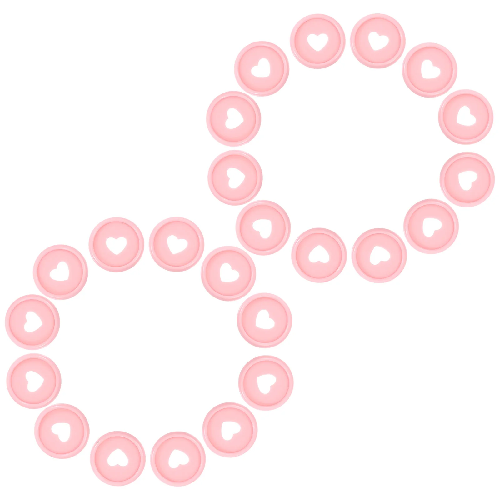 50 Pcs Notebooks Mushroom Hole Binding Button Supplies Loose-leaf Discs Frosted Expand Pink Plastic Binder Buckles Office