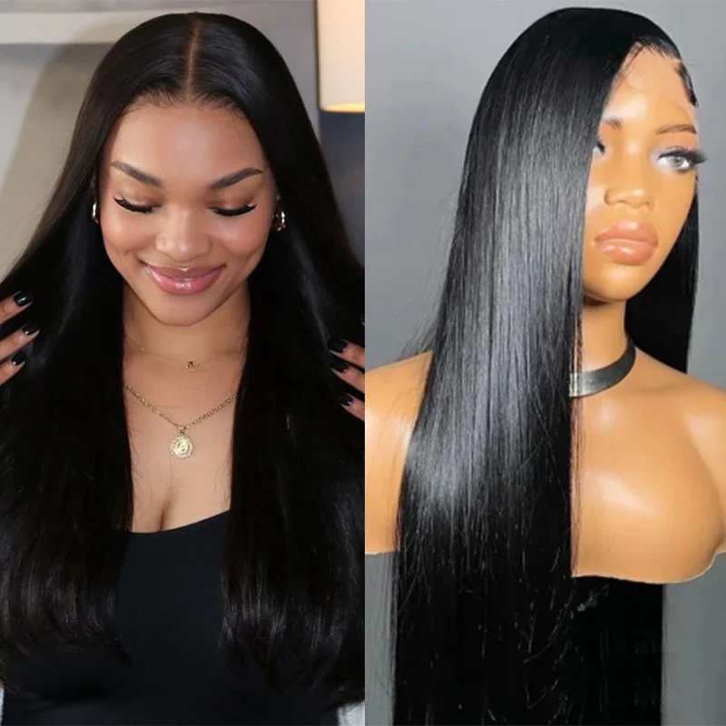 Wig transparan Brasil renda depan 30 40 inci lurus tulang preplock dijual 13x6 hd rambut manusia frontal renda untuk wanita