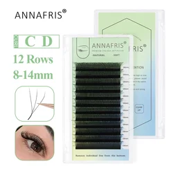 ANNAFRIS W-shape Eyelash Extensions 3D Premade Volume Lashes Professional  Premium 3D W-Shaped Idividual Lash