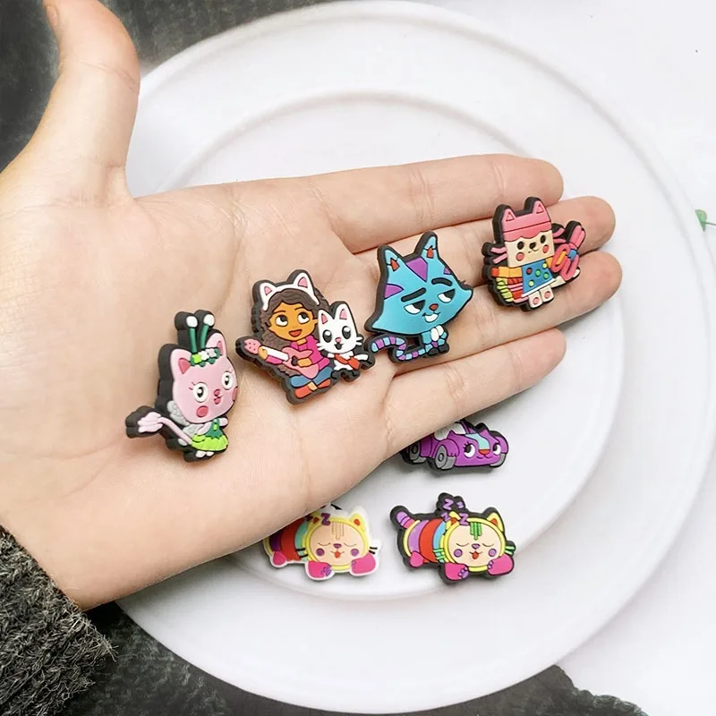 Cartoon New 12pcs/set Gabby's Dollhouse Charms DIY Toy for Classic Clog Gift view 5