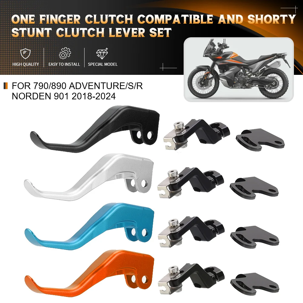 For CFMOTO 800MT N39°800NK 450SS 2021-2023 2024 Motorcycle Easy Pull Clutch Lever System And One Or Tow Finger Clutch Leve Set