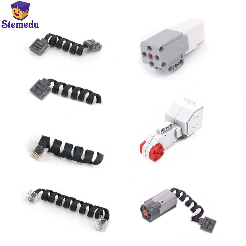 

Electronic Building Blocks Accessories Kids Assembled Toys Motor Battery Box Motor Wire 9686 Spare Parts Compatible With 45544