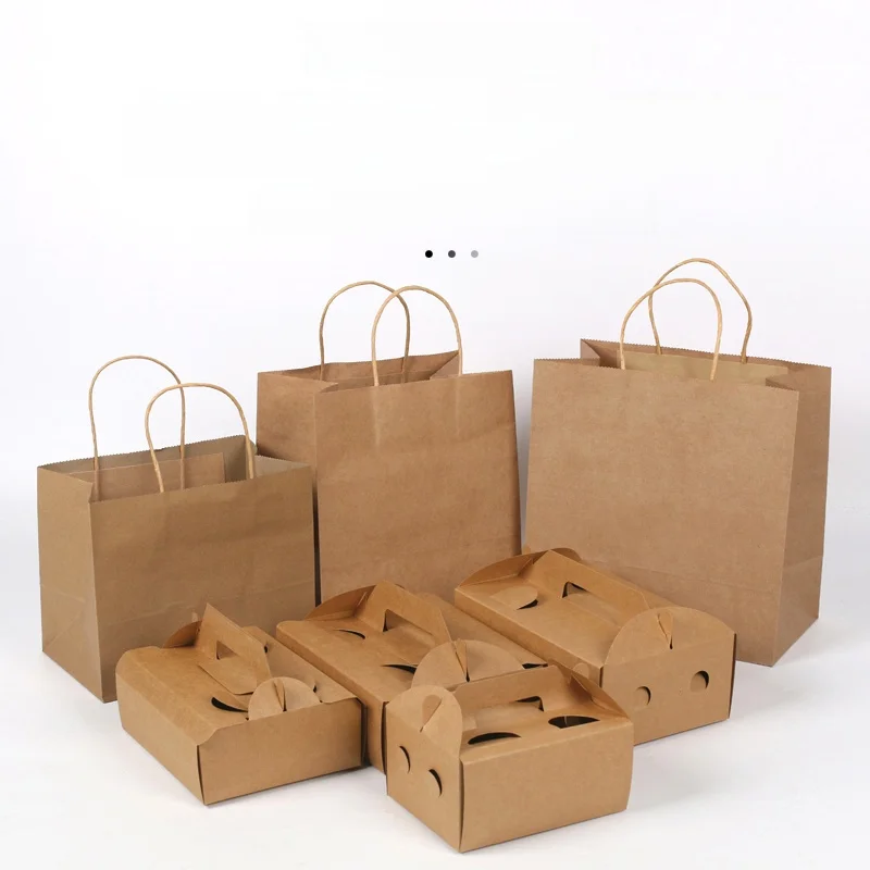 Caja de Papel Kraft Marrón Comercial para Llevar, Caja Coreana para Empacar Pollo Frito, para Alitas y Piernas de Pollo