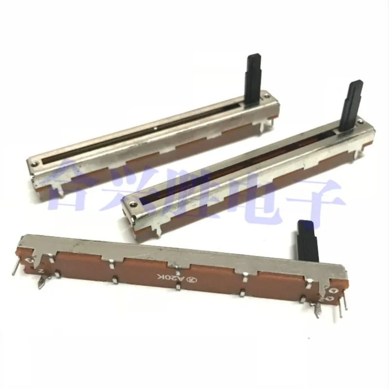 2PCS 7,5 CM 75 MM SC6021 Schiebepotentiometer Mit Mittelpunkt Einzigen A20K Mixer Gerade Slide Fader