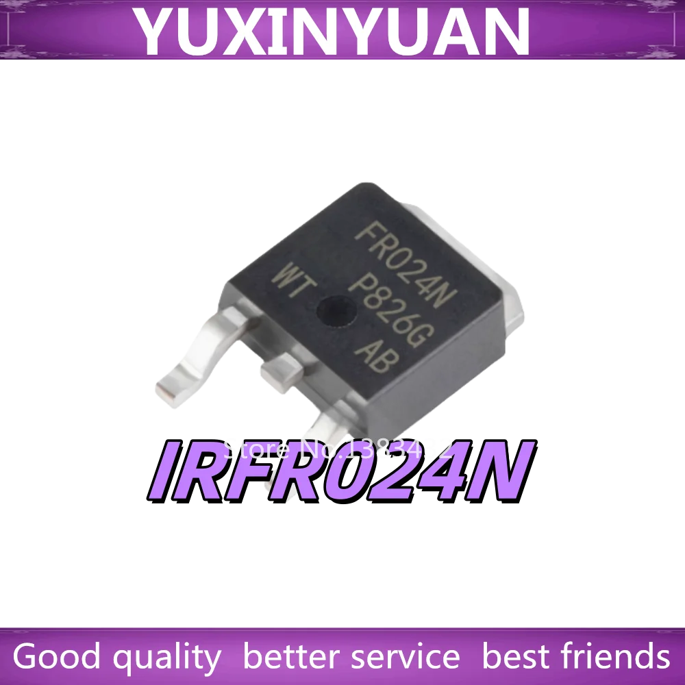 （10/pieces） New Original IRFR024N IRFR024NTRPBF FR024N TO252 55V17A field effect tube chip In Stock