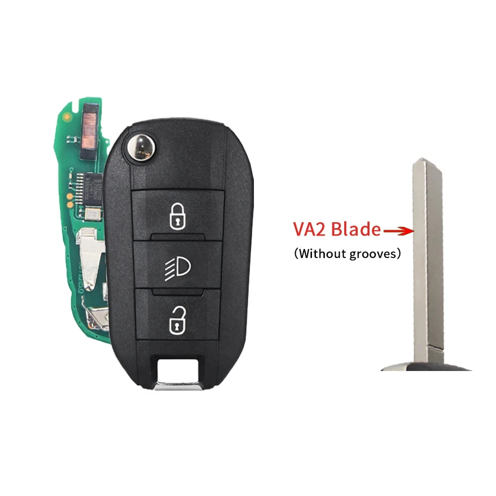 YIQIXIN Flip Remote Car Key For Peugeot 208 2008 308 508 For Citroen C3 C4 C5 4A AES C-Elysee C4-Cactus 434MHz HU83 VA2 Blade