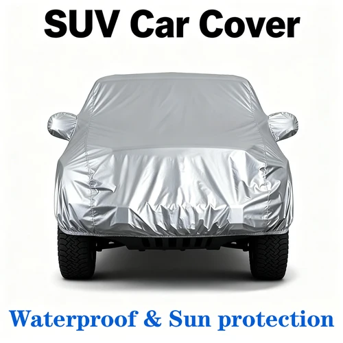 Imagen 2 del producto Fundas Universales para SUV, Cubierta Completa para Automóvil, Impermeable, Protección Solar, Resistente a la Lluvia, Nieve y Polvo, Protección UV para SUV, Sedán y Hatchback