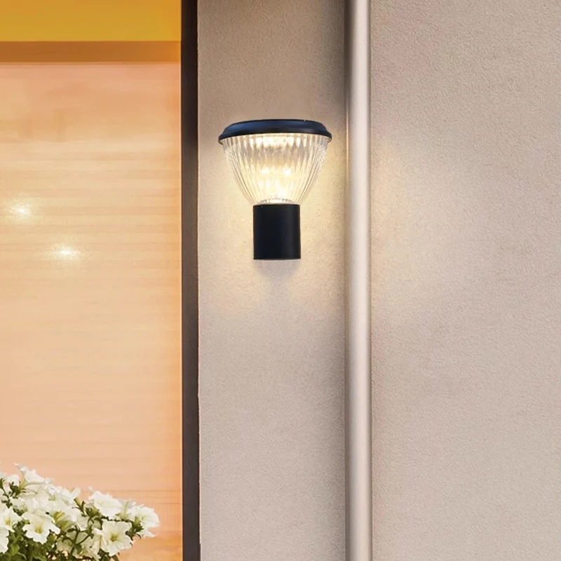 Smart Library Outdoor Wall LED Light Solar Powered Elegant Garden Solar Wall Lamps For Garden