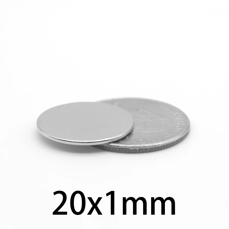 5/10/20/50/100/200pcs 20x1 mm Strong Powerful Magnets 20x1mm Round Search Magnet 20mm X 1mm Permanent Neodymium Magnet Disc 20*1