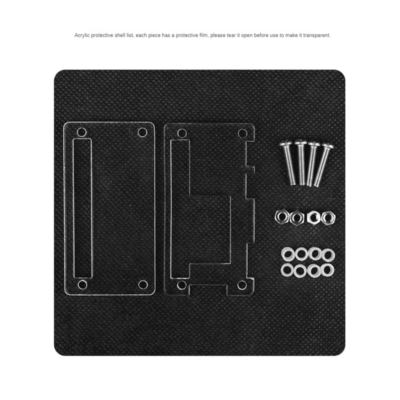 Baru! Casing Akrilik untuk Orange Pi Zero 2W Orange Pi Zero 2W Casing Pelindung Motherboard Kompatibel Heat Sink Tahan Lama