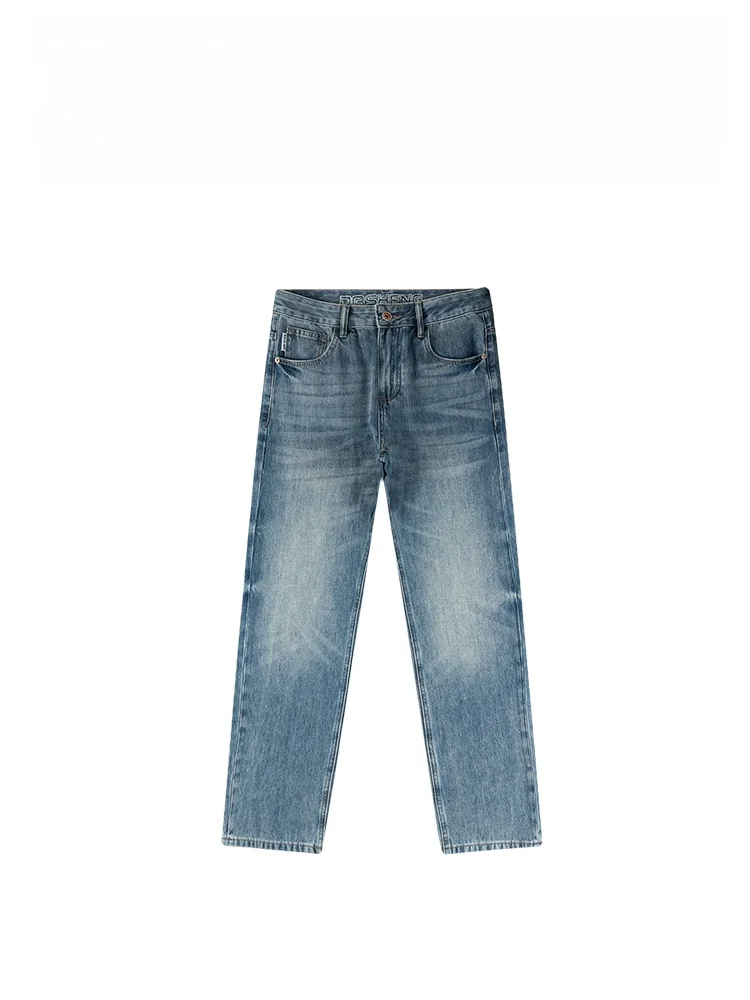 

Мужские джинсы BAIRBAOLIY: простые, вышитые, свободные, повседневные, городские, дышащие, комфортные, современные, длинные брюки в стиле кэжуал