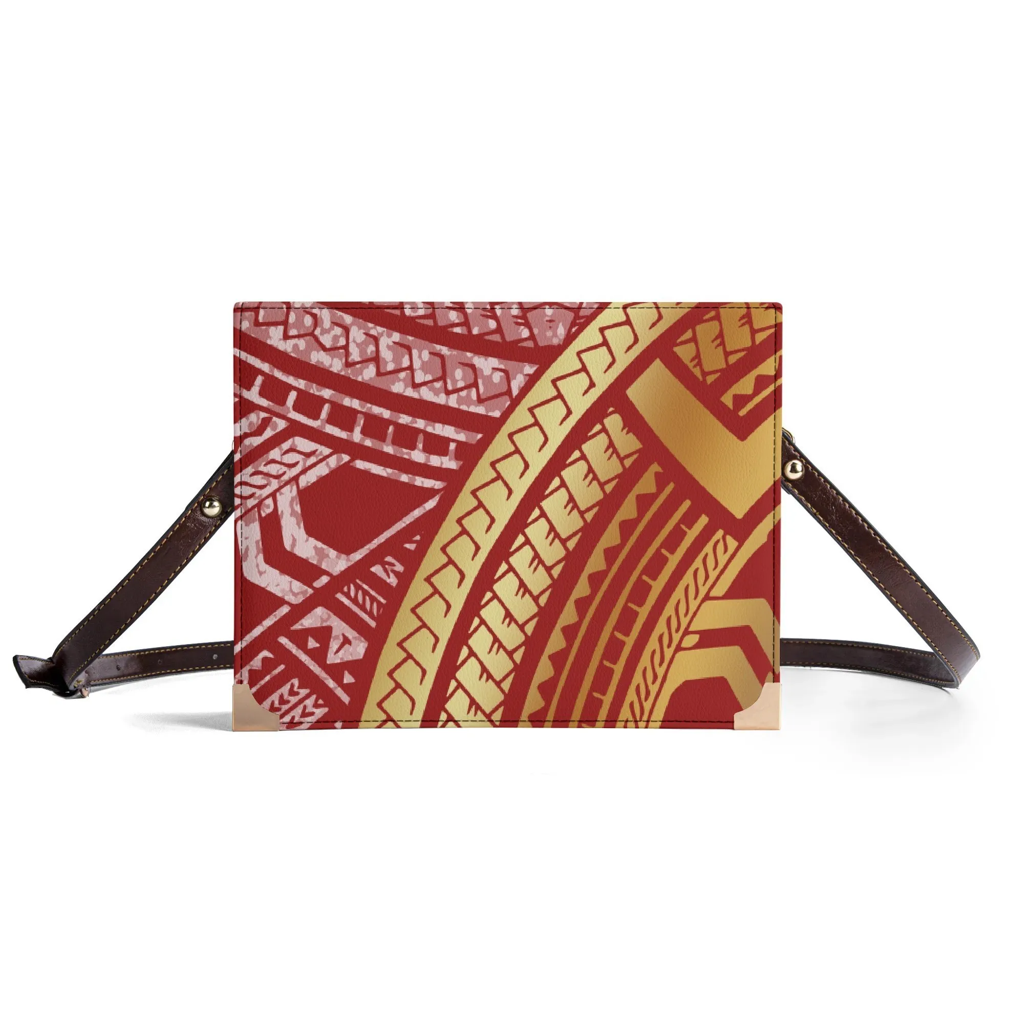 

Квадратная сумка через плечо с принтом в полинезийском стиле, клатч большой вместимости, новая настраиваемая сумка через плечо и сумка