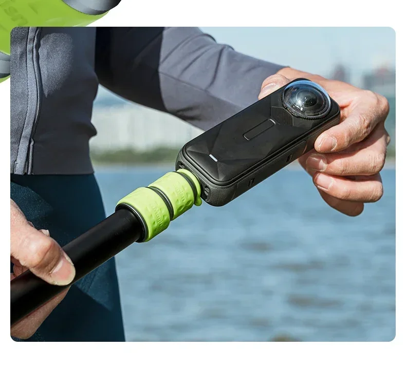 aMagisn 1,5 m (59,0 Zoll) / 1,1 m (43,3 Zoll) Motorrad-Selfie-Stick für GoPro DJI Insta360, 1/4 Zoll unsichtbare Teleskopstange – Detail 9