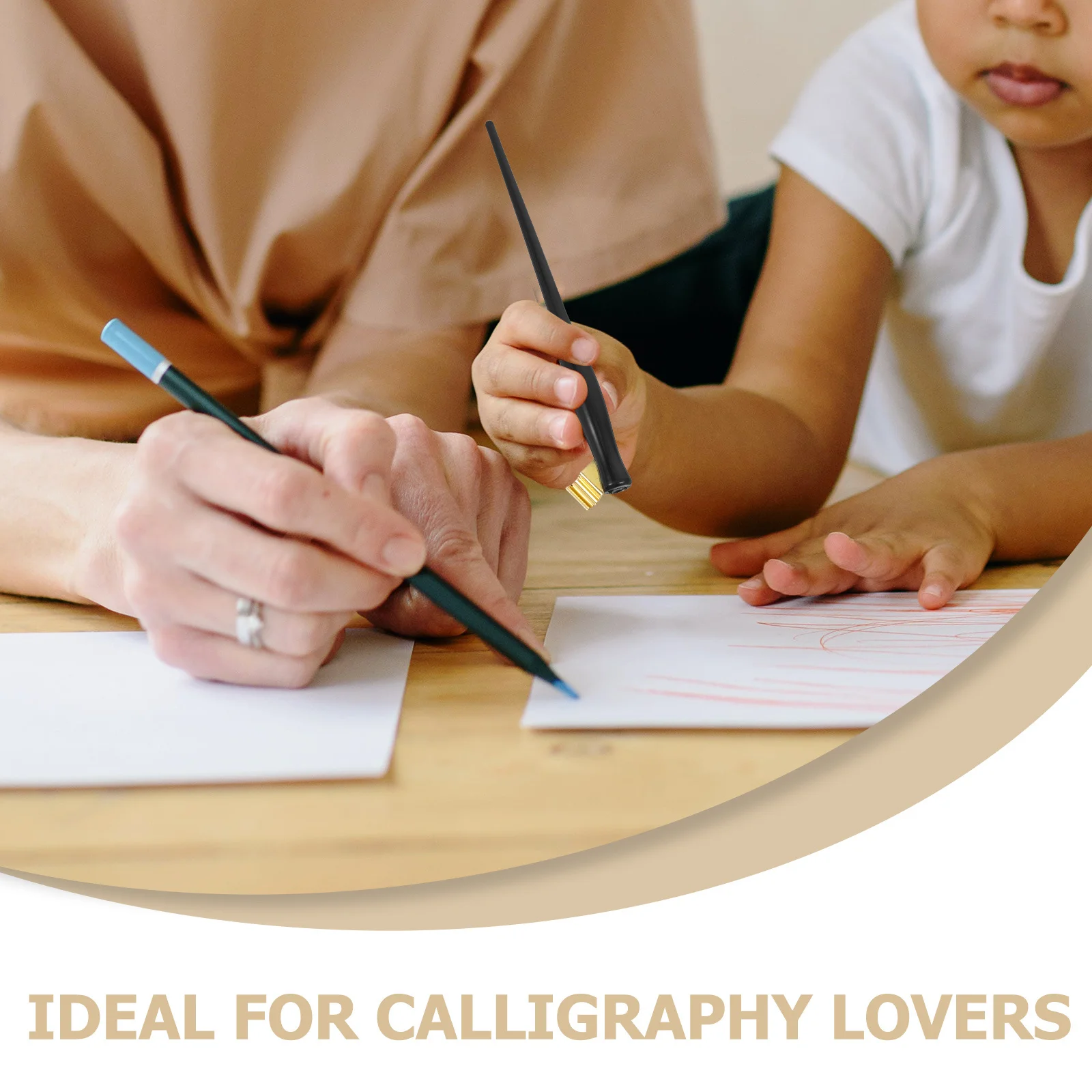 Suporte para caneta de caligrafia, alça de resina, ponta substituível, ferramenta de escrita para prática de desenho, caneta tinteiro, suprimentos de desenho de tinta