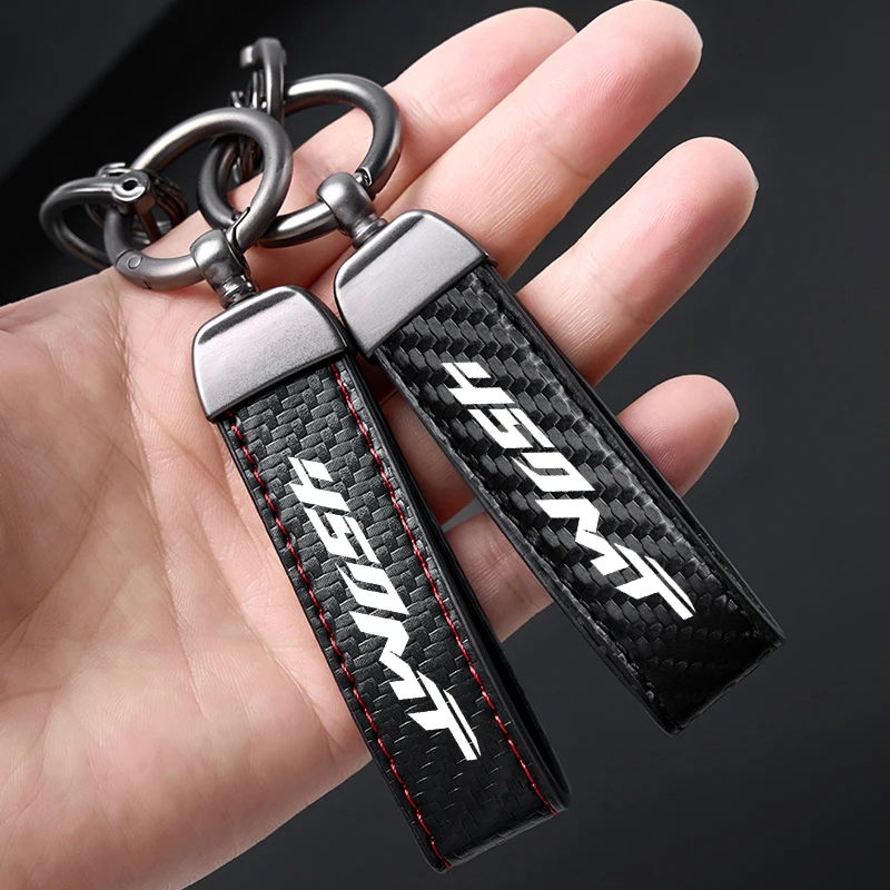 

NEW For CF 450MT 450 MT 2024 2025 High-Grade Carbon Fiber Motorcycle Keychain Holder Keyring