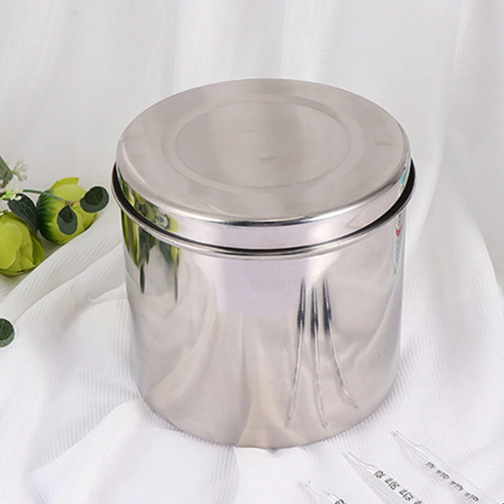 

2 pcs Stainless Steel Cotton Box Corrosion-Resistant Heat Resistant Sterilization Container For Beauty Salon Clinic Laboratory