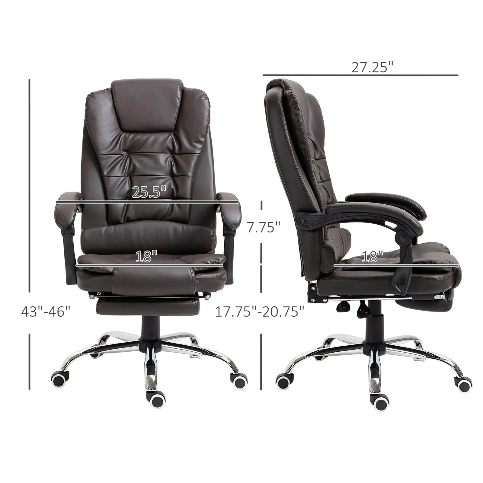 Executive Office Chair Adjustable Desk Chair for Home Managerial Gaming