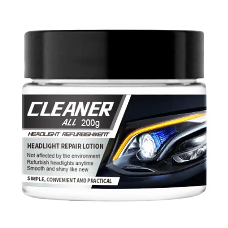 Headlight Yellow Remover 200g Car Headlights Cleaner And Restoration Headlight Lens Cleaners Restores And Polishes Headlights