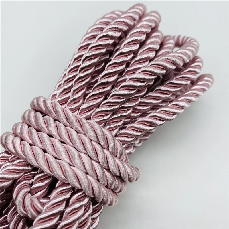 4.5m/Lot 6mm 3-Strand Paracord Rope Polypropylene Rope For Home Decoration Accessories DIY Handmade Home Textile Decoration