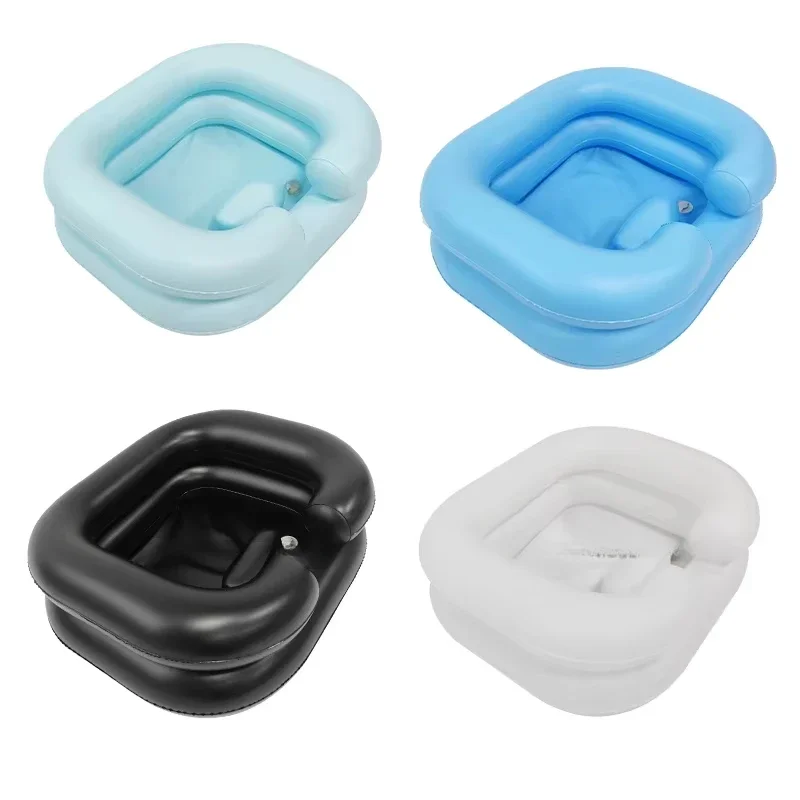 Bed type PVC shampoo basin Air shampoo basin Inflatable shampoo basin Suitable for bed bedridden people