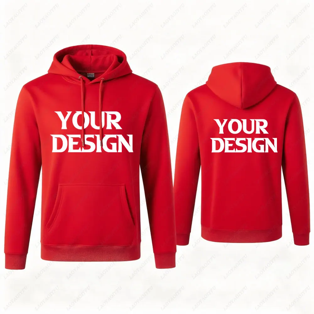 2025 لتقوم بها بنفسك مخصص شعار العلامة التجارية الخاصة بك جديد الخريف الشتاء بلايز الرجال عادية بلون هوديس البلوز البلوز الرجال الملابس #4