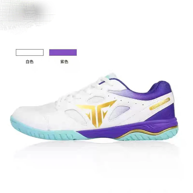 Mens Womens Professional Tennis Shoes Lightweight Badminton Shoes Table Tennis Shoes Anti-slip and Wear-resistant