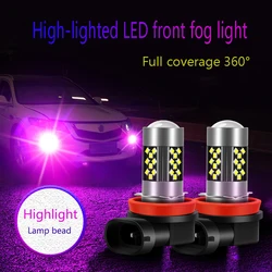 2Pcs Auto Car Bulb Lighting 12V H8 H11 9005 9006 2016 42SMD Fog Light Daytime Running Light Headlight Signal Lights LED Fog Lamp