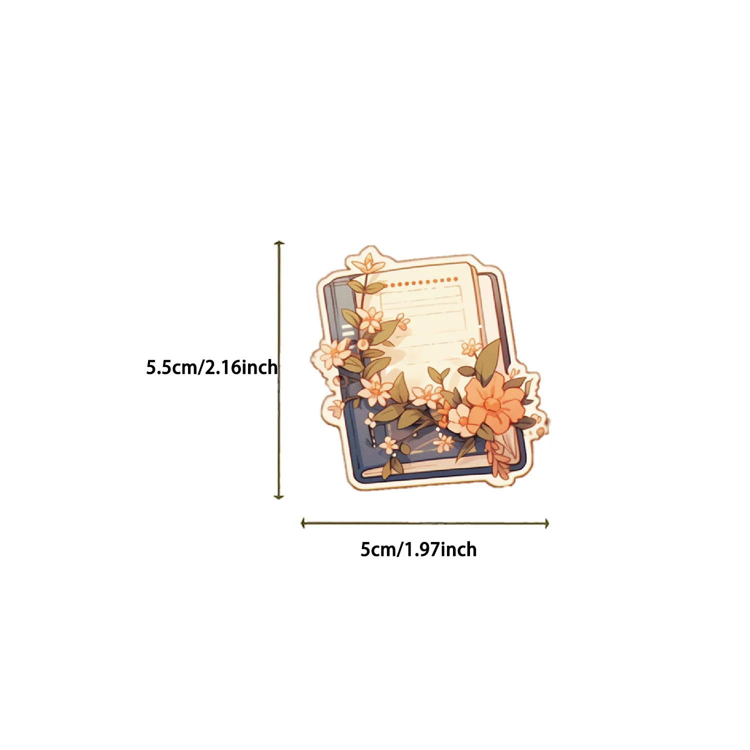 50 قطعة من ملصقات الهاتف الممتعة على شكل زهرة المعرفة الكرتونية، ملصقات ألعاب الكمبيوتر المحمول وكوب الماء