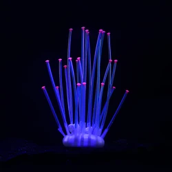 Silicone Emulation Coral Dual Color Tube Fish Tank Plant Aquarium Underwater Landscape Fake Water Grass Decoration Ornaments