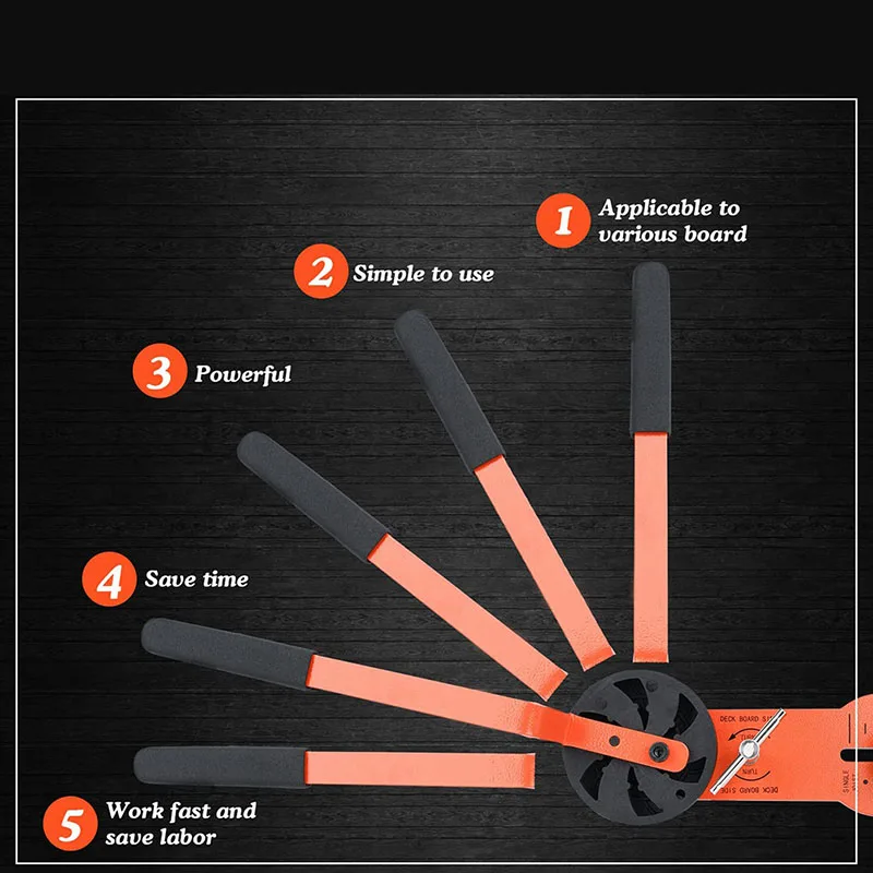 더 나은 데크 설치용 레버 데크 보드 벤딩 도구, 데크 보드 스트레이트닝 도구