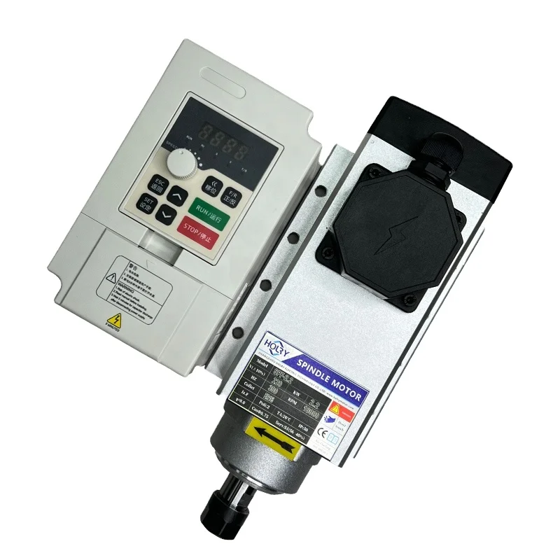 

7.5KW Factory Supplier HOLRY CNC Machine 220V 380V High Power air Cooled Spindle Motor With VFD&CE for Milling Machine